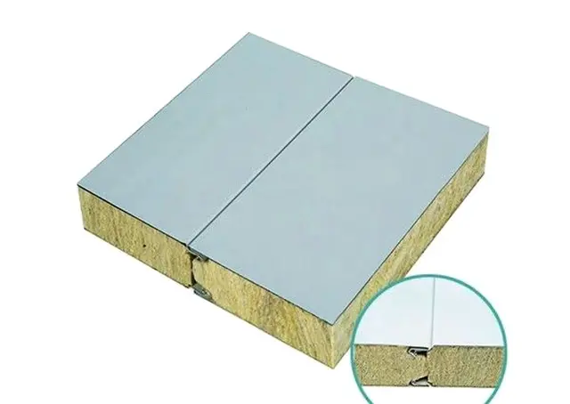 Panel Rockwool dengan sambungan socket
